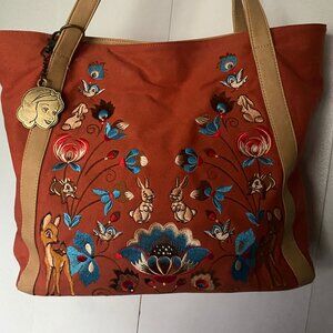 Loungefly Disney Snow White Woodland Embroidered Tote
